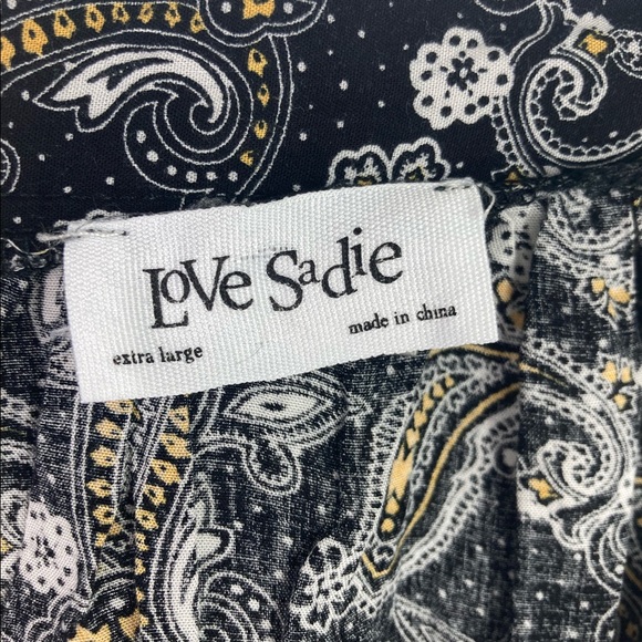 Love & Sadie Womens A Line Skater Skirt Paisley Zip Up Sz XL Boho Artsy - Picture 2 of 12